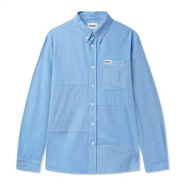 Butter Goods Shirt l/s Plaid Overdye Blue